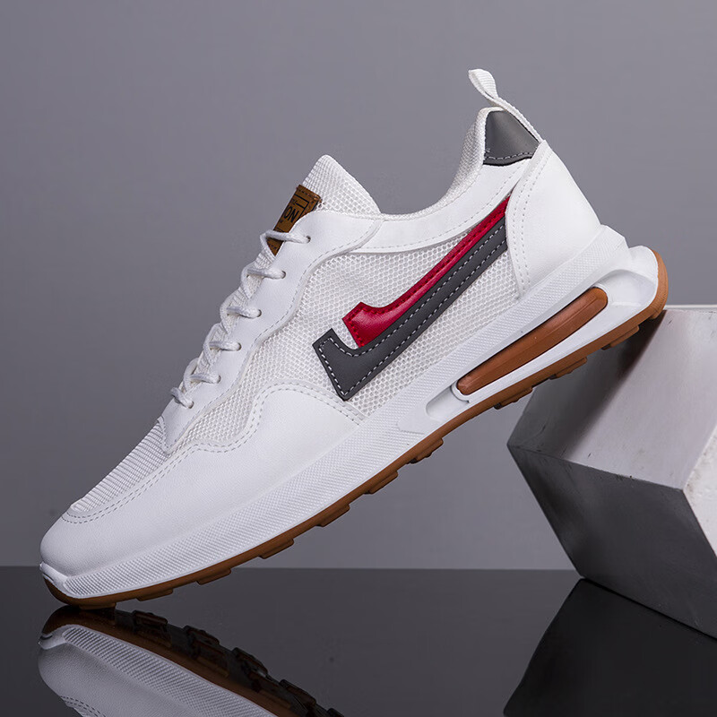 fashion2024新款透气网面四季休闲鞋运动鞋子男鞋小白鞋韩版百搭 【ty