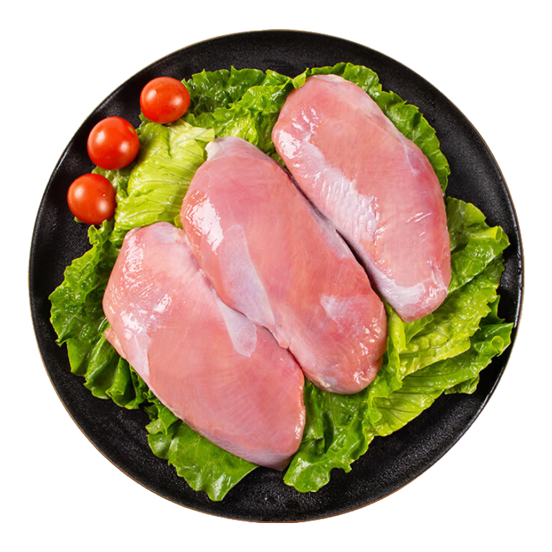 温氏土鸭鸭胸肉2斤冷冻去皮鸭胸 鸭脯肉 生鲜烧烤健身轻食西餐食材