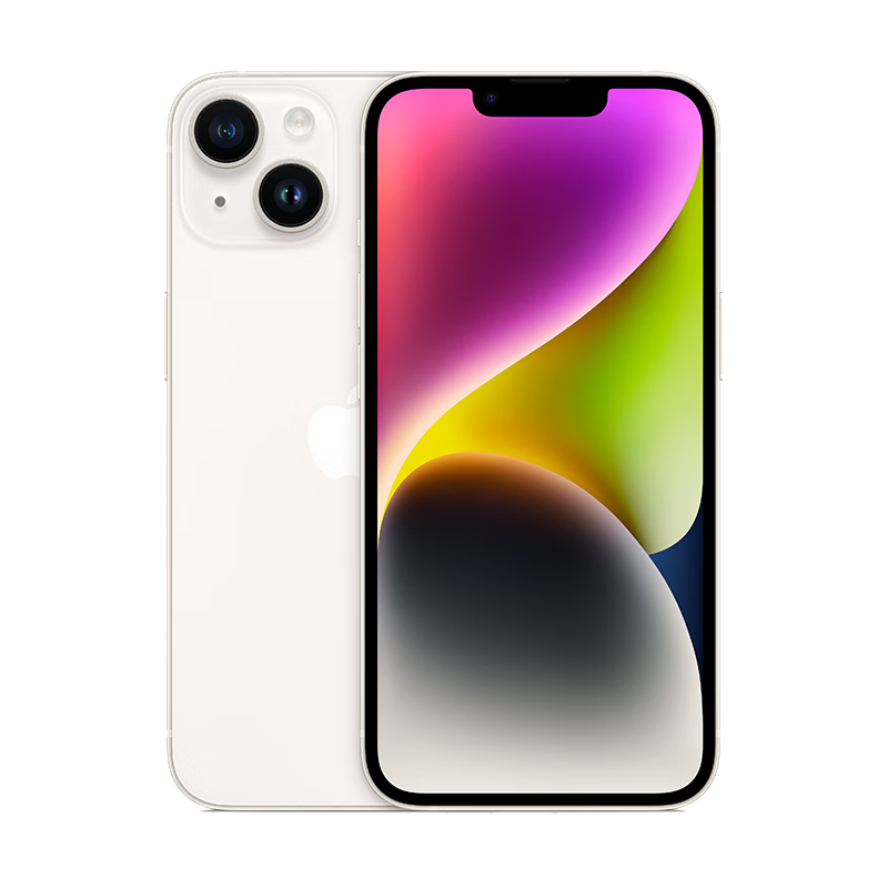 Apple iPhone 14 (A2884) 256GB 星光色 支持移动联通电信5G 双卡双待手机100038101299
