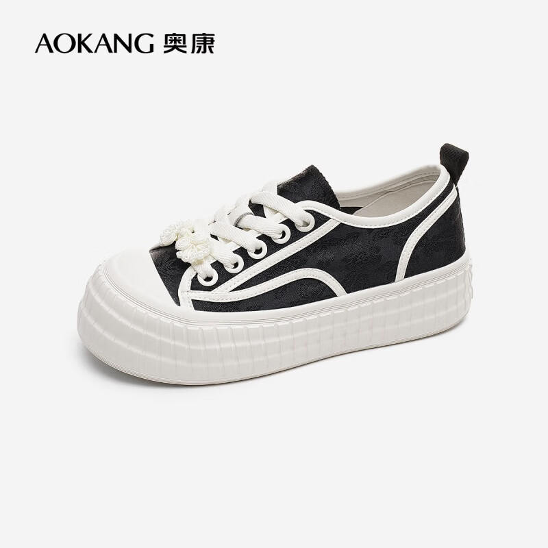 �¿���Aokang���ٷ�ŮЬ 2024�＾�¿�����ʽ�̿ڱ��ɵ����а�ЬŮ�̳�ͬ�� ��ɫ 1242422008 38