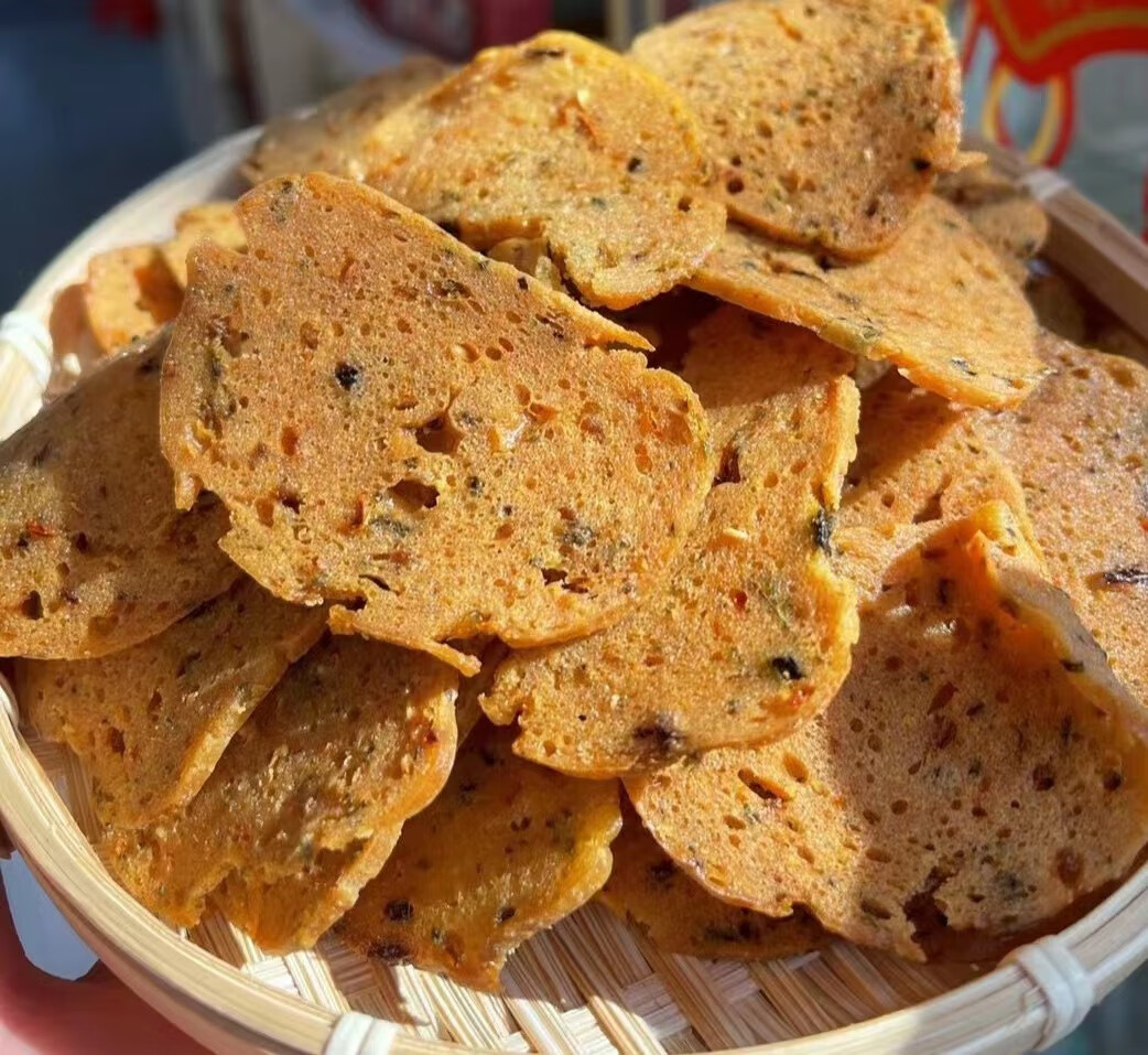 隽颜堂江西特产烧卷子客家零食于都特色小吃手工酸菜锅巴膨化食品 烧