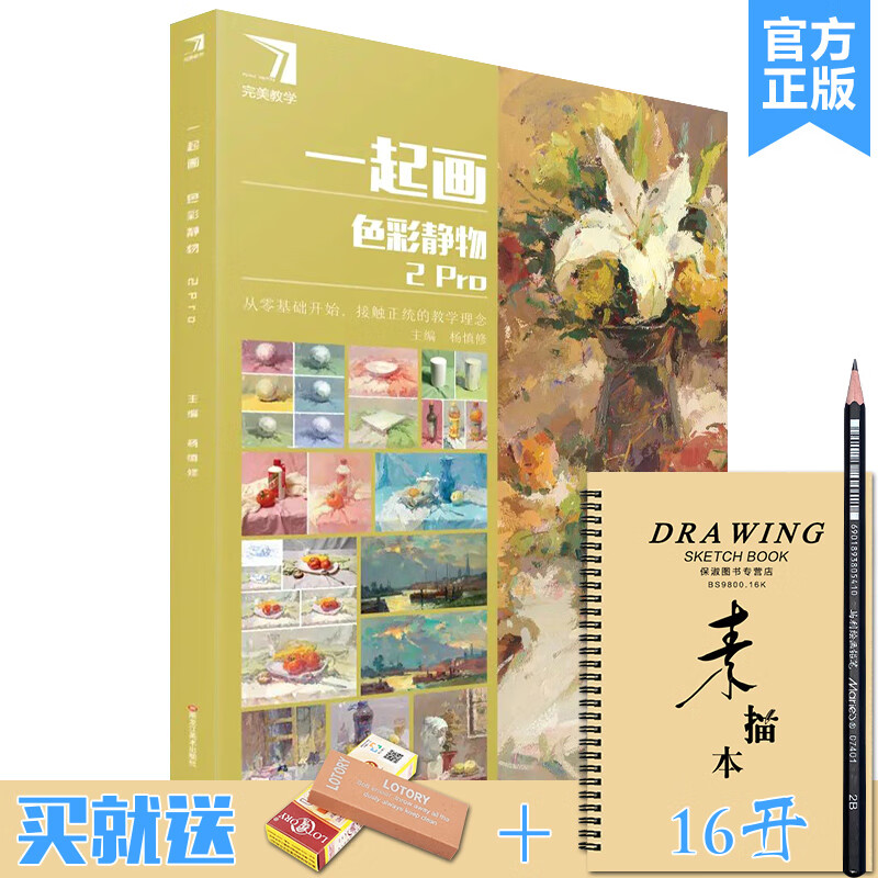 一起画色彩静物2pro 2022教学杨慎修色彩基础衬布小组合训练色调色稿