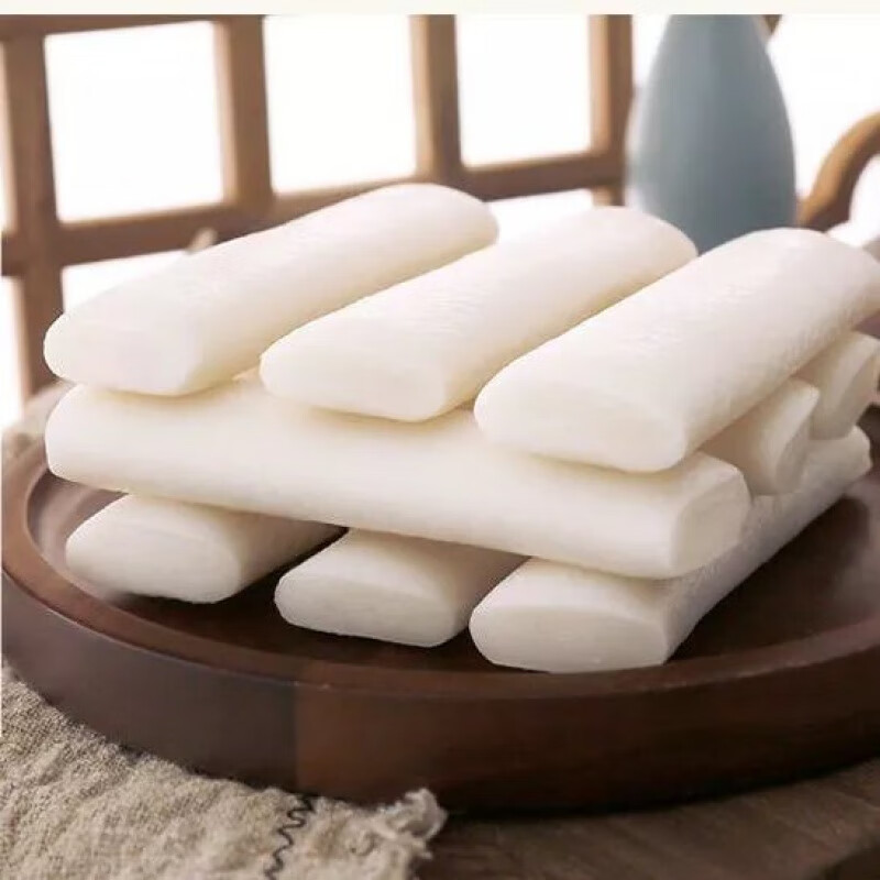 食【实惠】台州宁波水磨年糕年糕条炒年糕片火锅脆皮真空包装 净重六