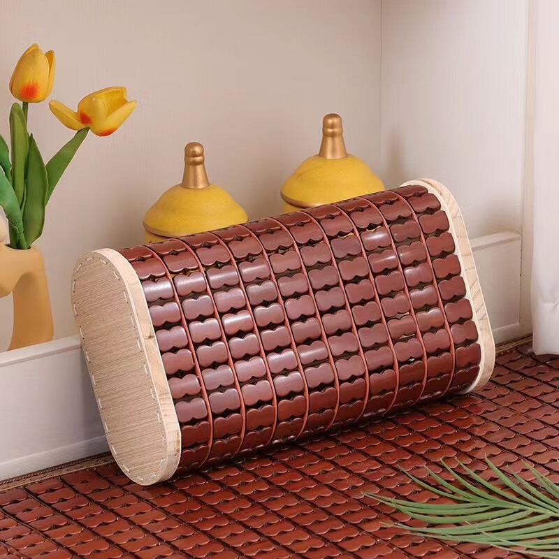 创京懿选夏凉枕夏天麻将竹枕头 麻将空心枕夏季波浪形枕护颈枕头夏季