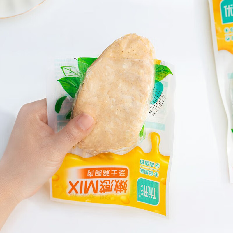 优形(ishape) 鸡胸肉鸡肉健身饱腹充饥零食奥尔良味鸡排开袋即食轻食方便小吃 芝士味80g*5+咖喱味80*5