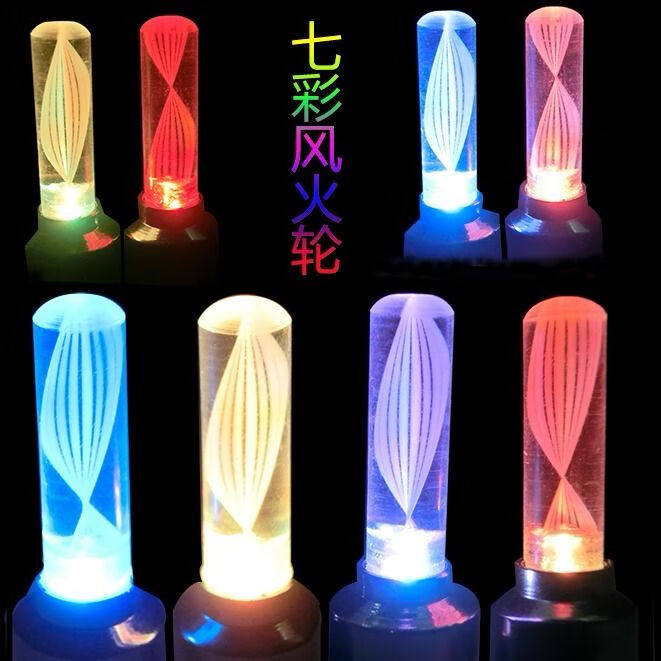 自行车气门灯感应风火轮七彩气嘴灯山地车电动车美嘴摩托夜骑闪光灯装备配件 粉色【一对】+蓝色【一对】+20粒电池