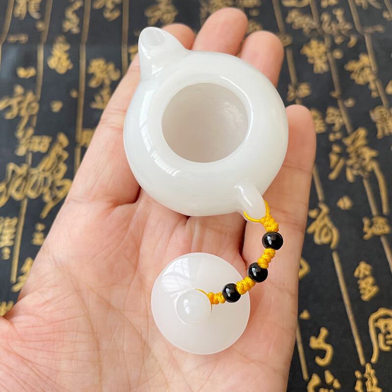 银驾和田玉手把件文玩件把把件 籽料把把胡 男士款把玩器具新疆老料