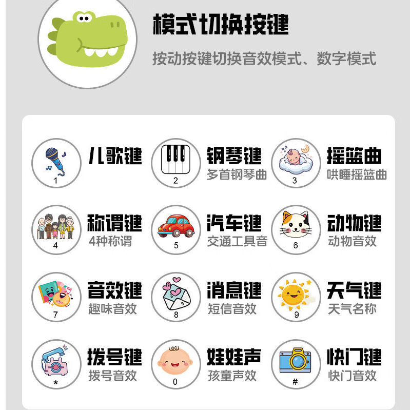 彩虹房子婴儿可啃咬牙胶玩具宝宝仿真电话儿童早教益智玩具手机音乐故事机 裸机【不配电池】兔子-粉色儿童手机挂绳