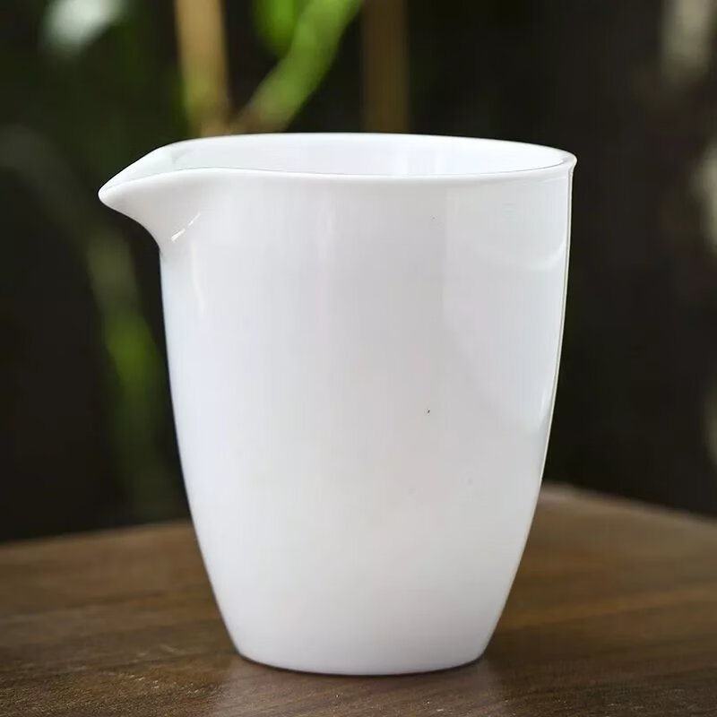 【精选】茶具白瓷功夫茶具整套盖功夫茶具简约家用现代茶盘 单个公道杯