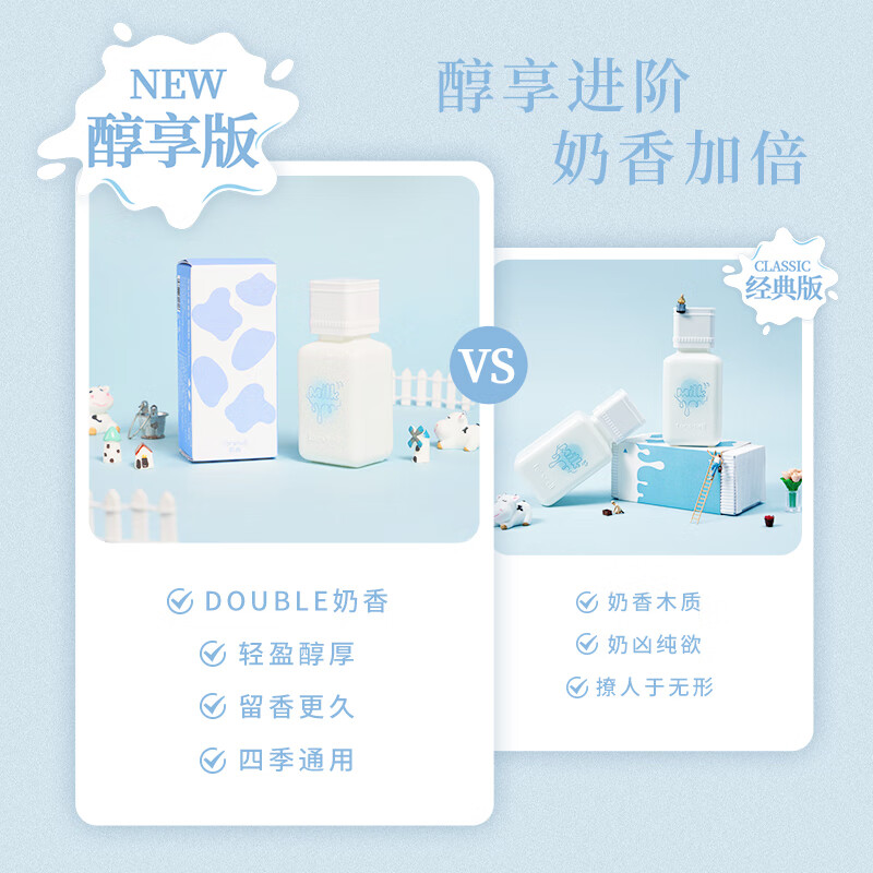芬尚抱抱奶香水女士香氛礼盒木质奶味香水礼盒节日礼物送女友 醇享版抱抱奶香水 60ml