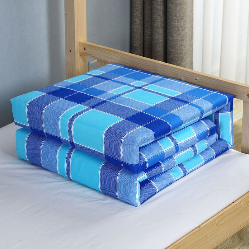 远嘉妮定型被子学生宿舍专用蓝绿格叠豆腐块非模型单速成型折叠棉被芯