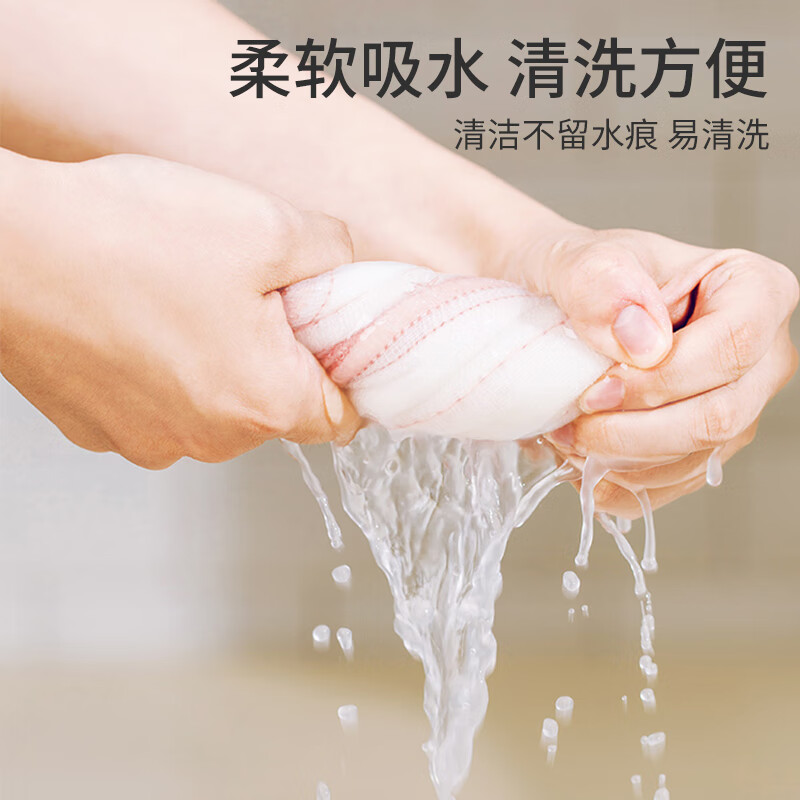 茶花洗碗布厨房专用抹布加厚不易掉毛不易沾油吸水易清洁洗刷碗百洁布 2包10片装