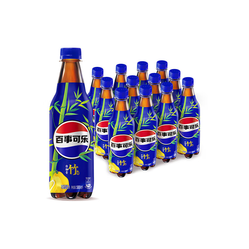 pepsi 百事 太汽 可乐型汽水 白柚青竹味 500ml*12瓶