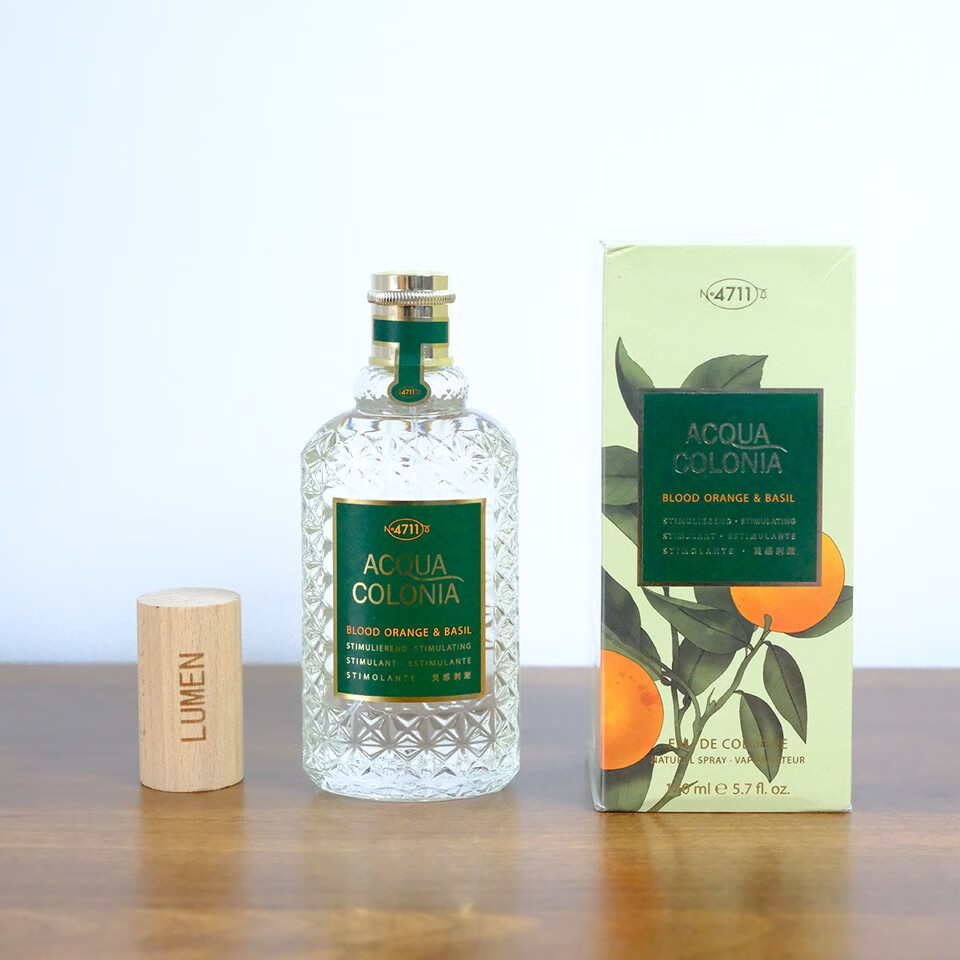 4711【正装】4711白桃香菜血橙罗勒柠檬生姜荔枝薄荷青柠肉蔻古龙香水 血橙与罗勒 40ml