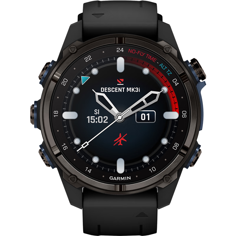 佳明（GARMIN）MK3i潛水電腦智能運動手表游泳心率血氧GPS羅盤定位健康監(jiān)測腕表 Descent Mk3i石墨黑-43mm