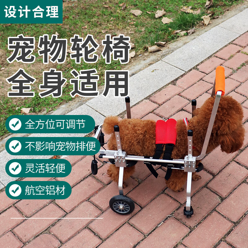 狗轮椅宠物后肢残疾瘫痪康复轮椅狗康复车动物辅助支架四轮代步车 xxx