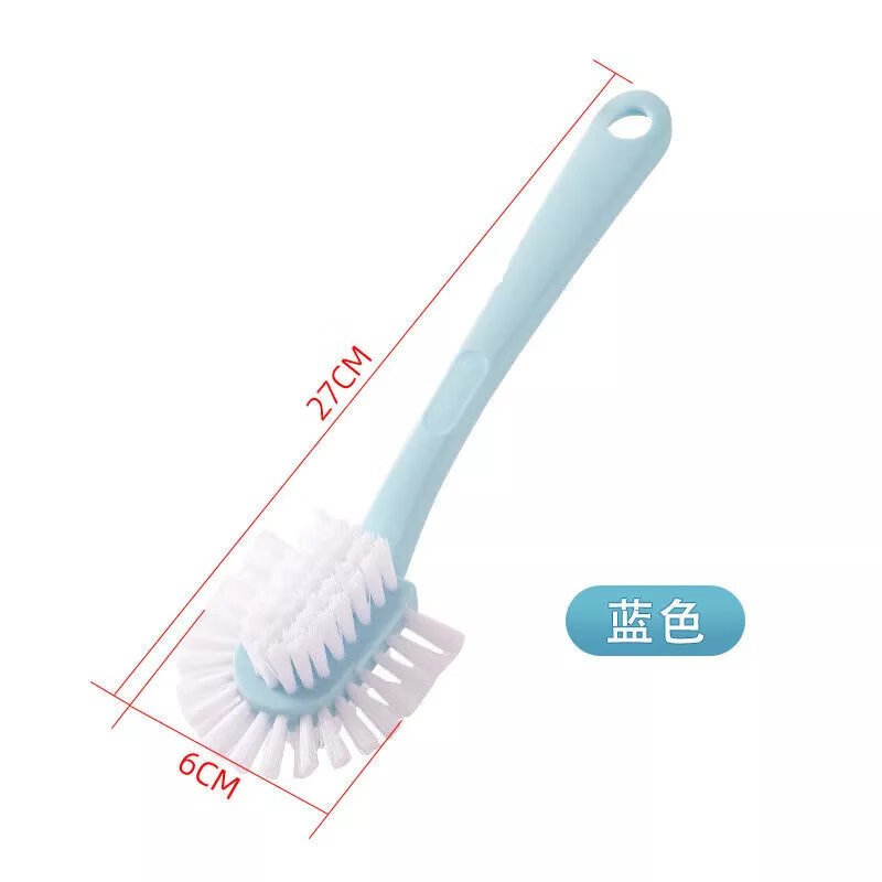 鞋刷子硬毛家用洗鞋刷学生宿舍清洁刷洗衣刷多功能硬毛刷鞋塑料刷 北欧蓝(五面刷) 1把装