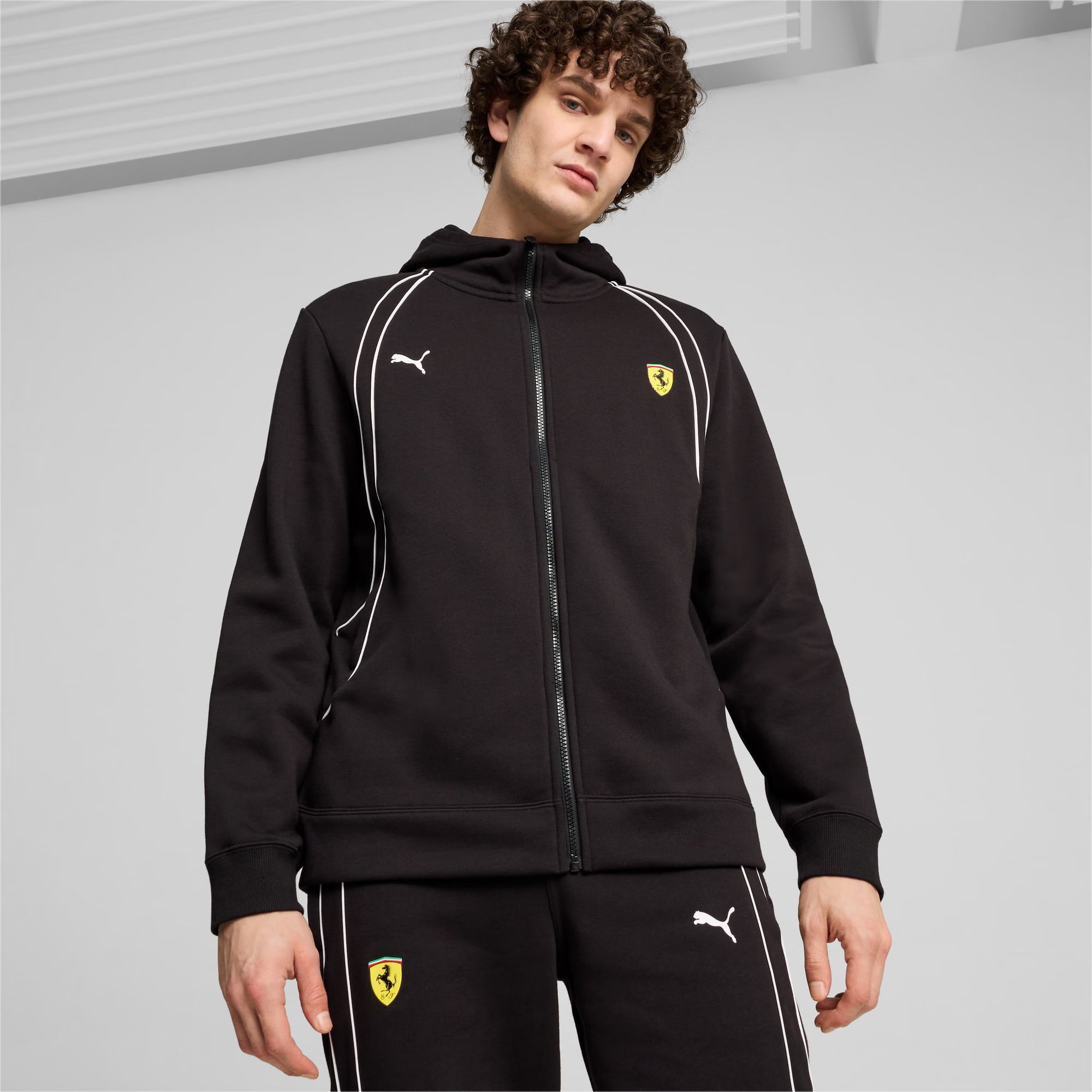 彪马(puma)男士卫衣 scuderia ferrari race 法拉利联名赛车运动开衫