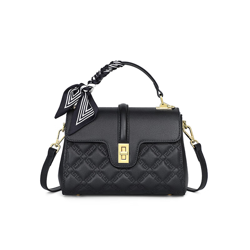 viney【陈紫函同款】牛皮单肩包包女包斜挎包生日母亲节礼物实用送妈妈 【黑色】520送女朋友礼物高档洋气轻奢手提包 高端品牌百搭休闲通勤妈妈包中年