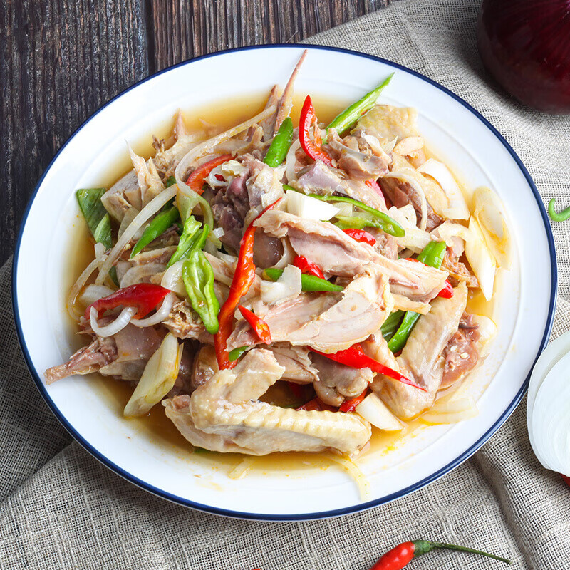 美乐途新疆手撕椒麻土鸡整只凉拌麻辣鸡肉熟食美食特产真空 椒麻鸡1只