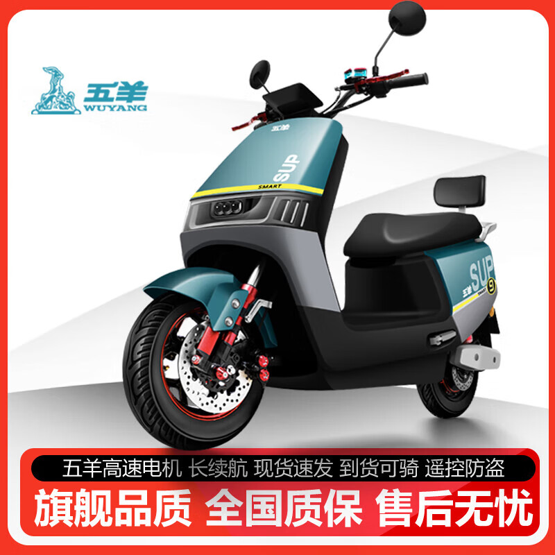 天下行广州五羊新款电动电瓶车电动摩托车高速72v长跑王外卖长续航