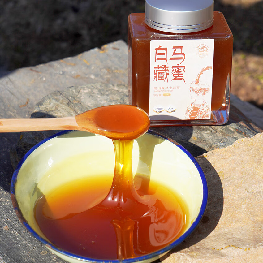 白马藏蜜 源自白马藏族乡农家土蜂蜜 新鲜蜂蜜无添加不浓缩500g/瓶 500g/瓶