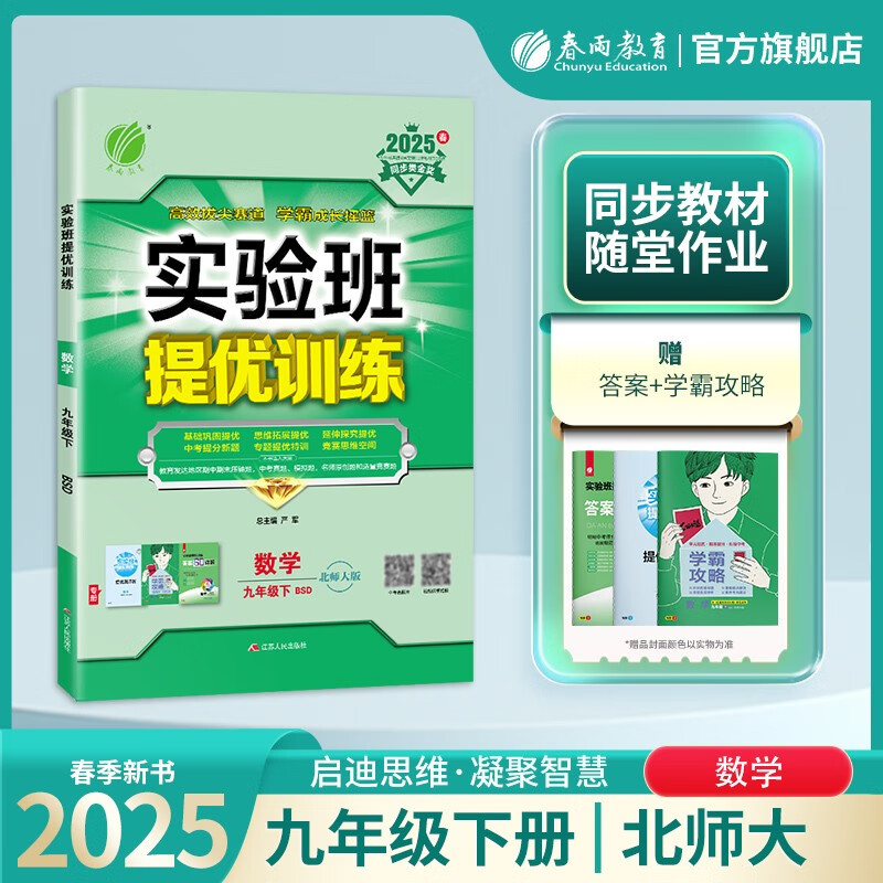 2025春 实验班提优训练 九年级下册 数学北师大版 强化拔高同步练习册