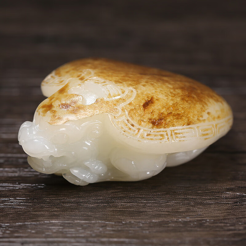 云水谣云水谣和田玉籽料龙龟男款手把件玉石玉佩项链孤品收藏 款一(60