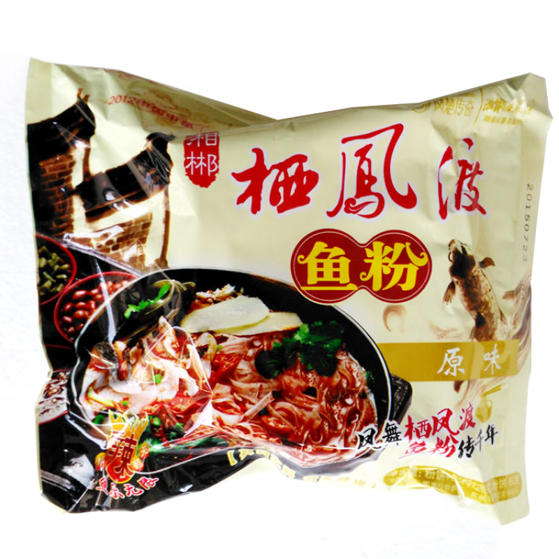 食芳溢【非遗】湖南特产郴州鱼粉栖凤渡鱼粉整箱原味猛辣鱼粉8包 原味