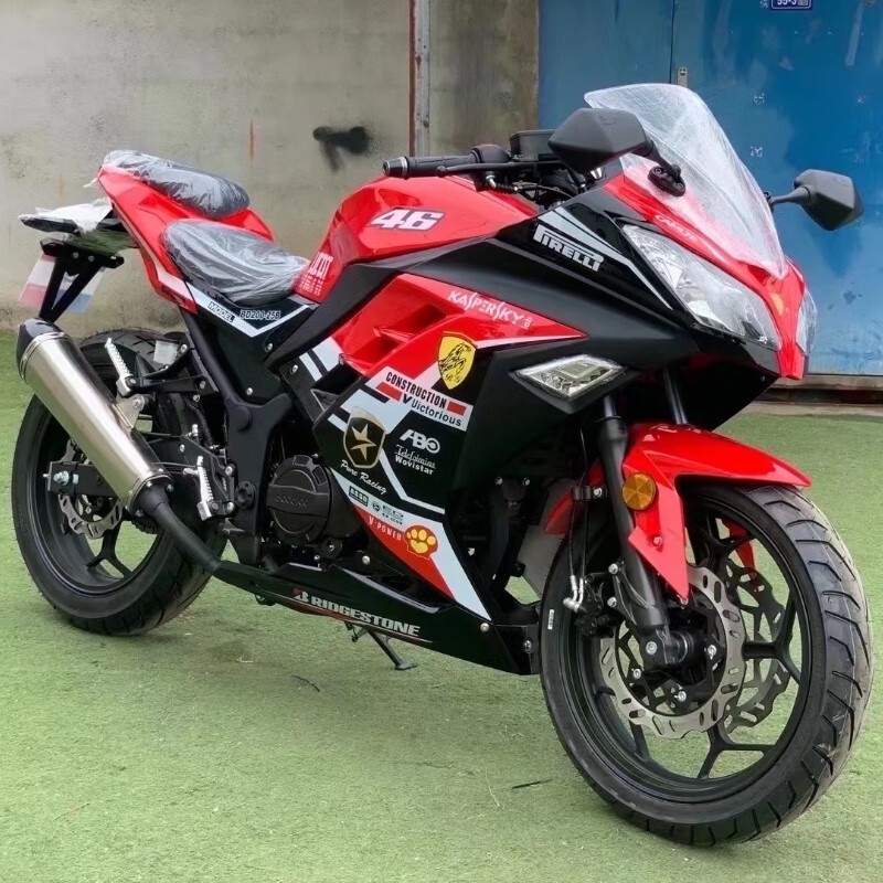 桃路二手原裝400cc小忍者大排量跑車(chē)摩托車(chē)燃油車(chē)街車(chē)地平線(xiàn)越野機(jī)車(chē) 紅色 手續(xù)齊全200/250能上牌