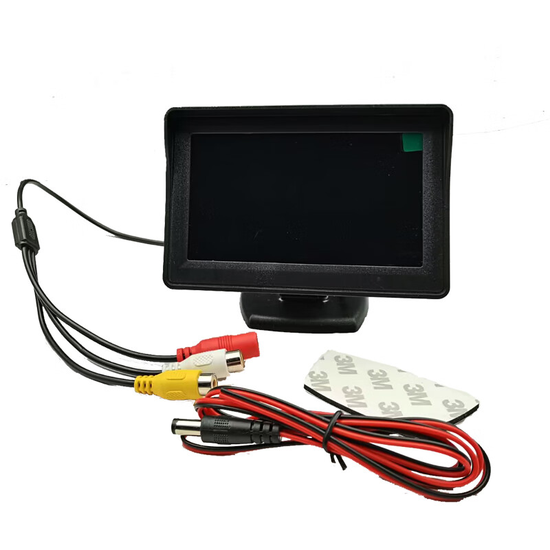3寸台式车载显示器汽车dvd小显示屏倒车影像货车轿车简易安装款 4.