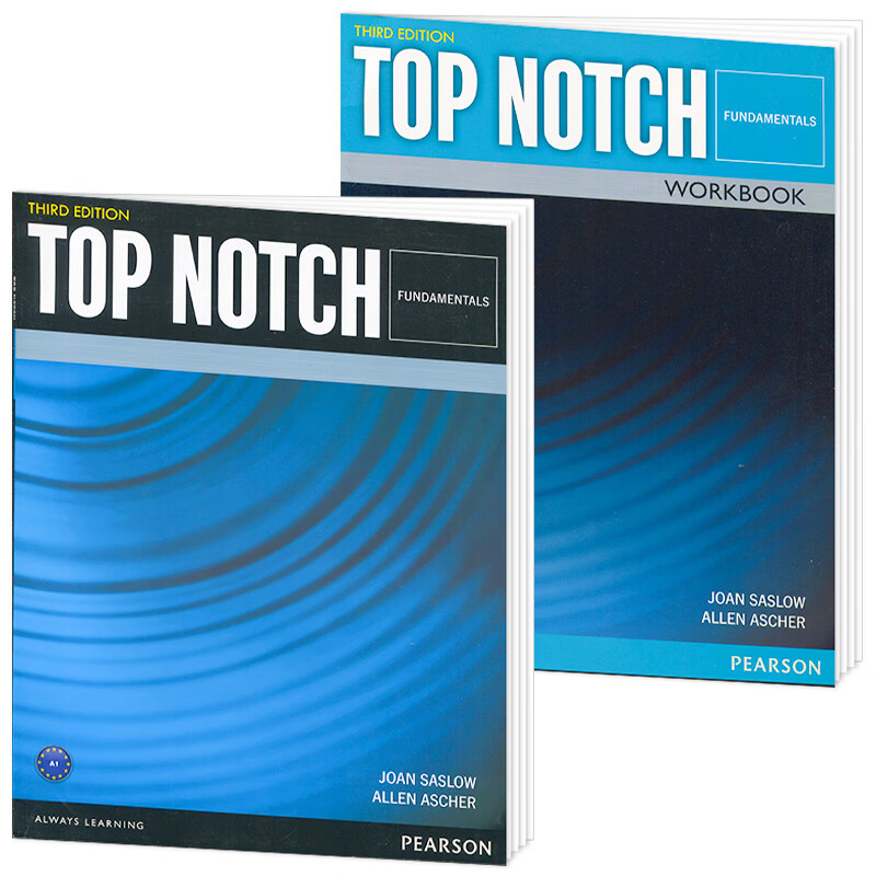 培生欧美主流英语教材top notch 1级别 第三版 学生书 练习册套装英文