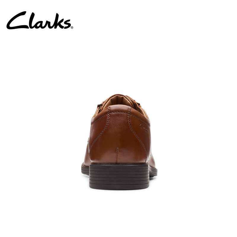 Clarks其乐男鞋男士皮鞋惠登系列英伦雕花正装商务德比鞋皮鞋男 棕褐色 Whiddon Plain 【尺码偏大 详询客服】 43