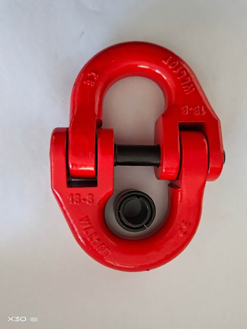 起重链条蝴蝶扣连接器卡扣链条连接扣锰钢链条蝴蝶扣起重双环扣 国标1