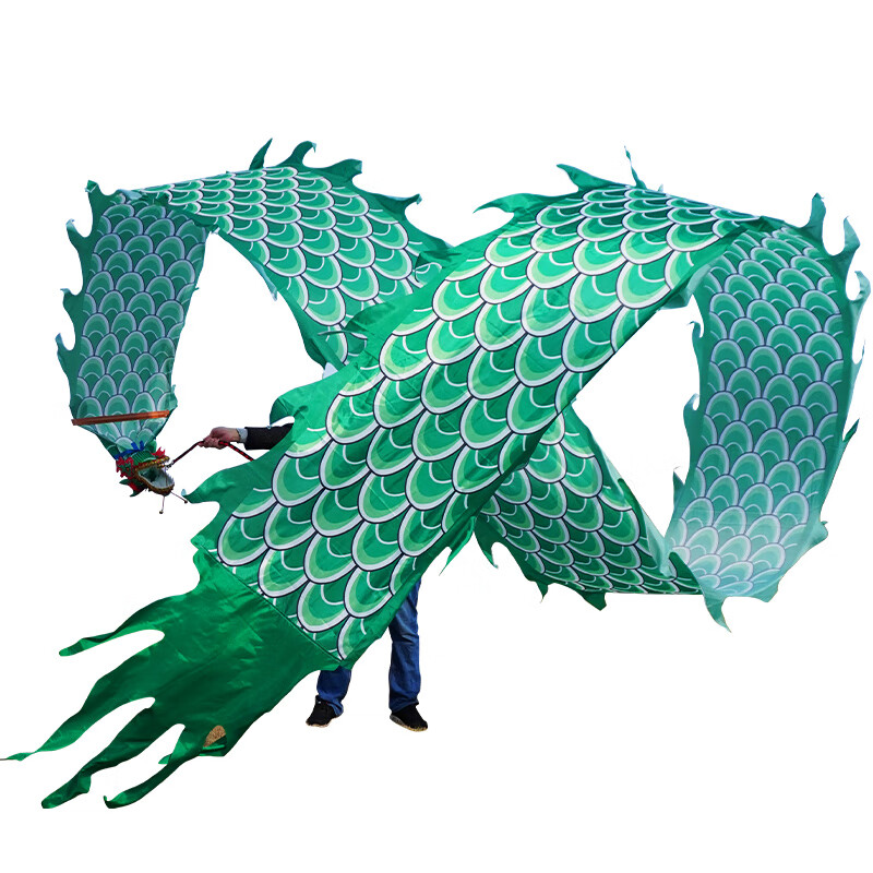 dcw舞龙带龙头彩带8米健身新款广场舞手甩龙身中老年人耍龙头道具表