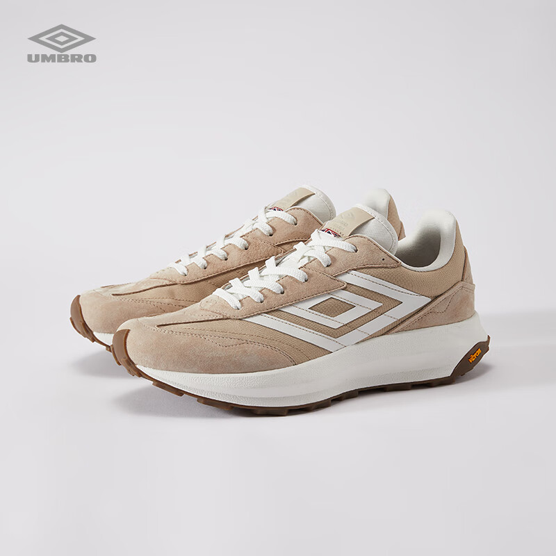 茵宝（Umbro）漫游鞋R708复古跑鞋Vibram鞋底运动鞋男鞋休闲鞋女鞋 砂色（男款） 42