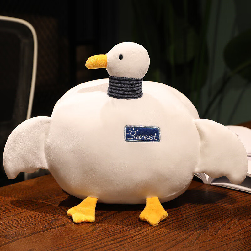 松海居新款网红鸭鸭手捂鸭子暖手抱枕毛绒玩具批发睡觉抱枕靠垫礼物