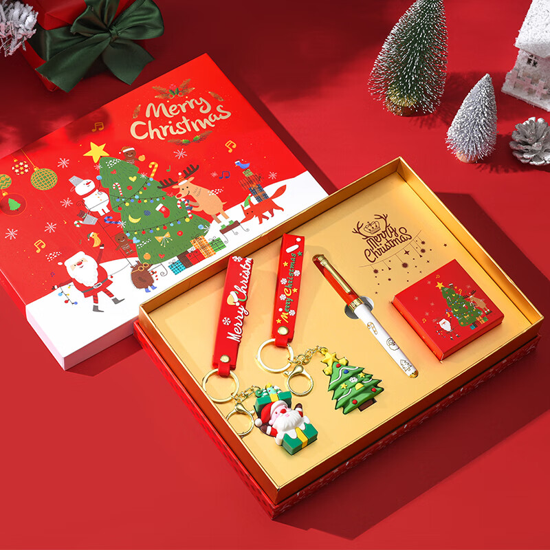 DUKE公爵2026马踏祥云套装设计1新颖气氛款铱金笔钢笔墨水笔自用书写送人自用书写顺滑礼物优选 圣诞树挂件套装（红色笔帽）