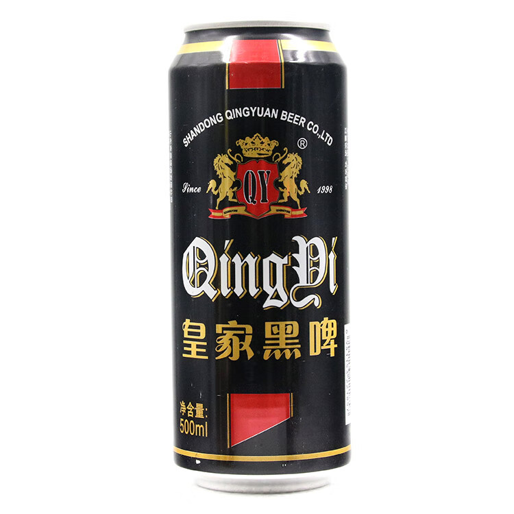 青邑皇家黑啤啤酒500ml德国风味精酿啤酒易拉罐听装 青邑【08高罐 黑