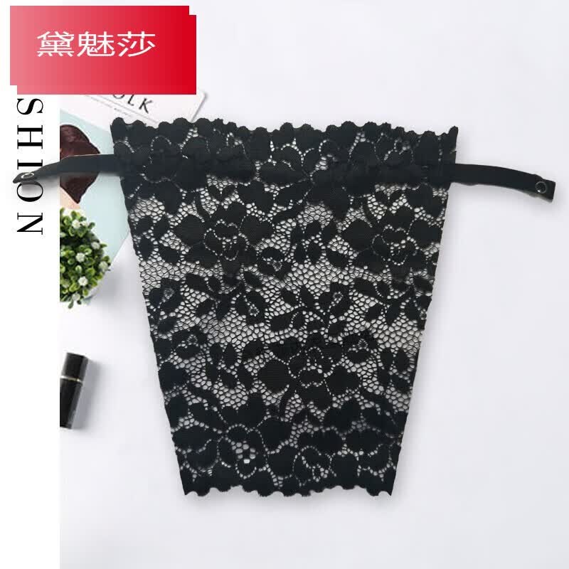 黛魅莎防走光抹胸神器女一片式蕾丝边打底内搭裹胸遮胸布胸片薄 黑色 均码怎么样,好用不?