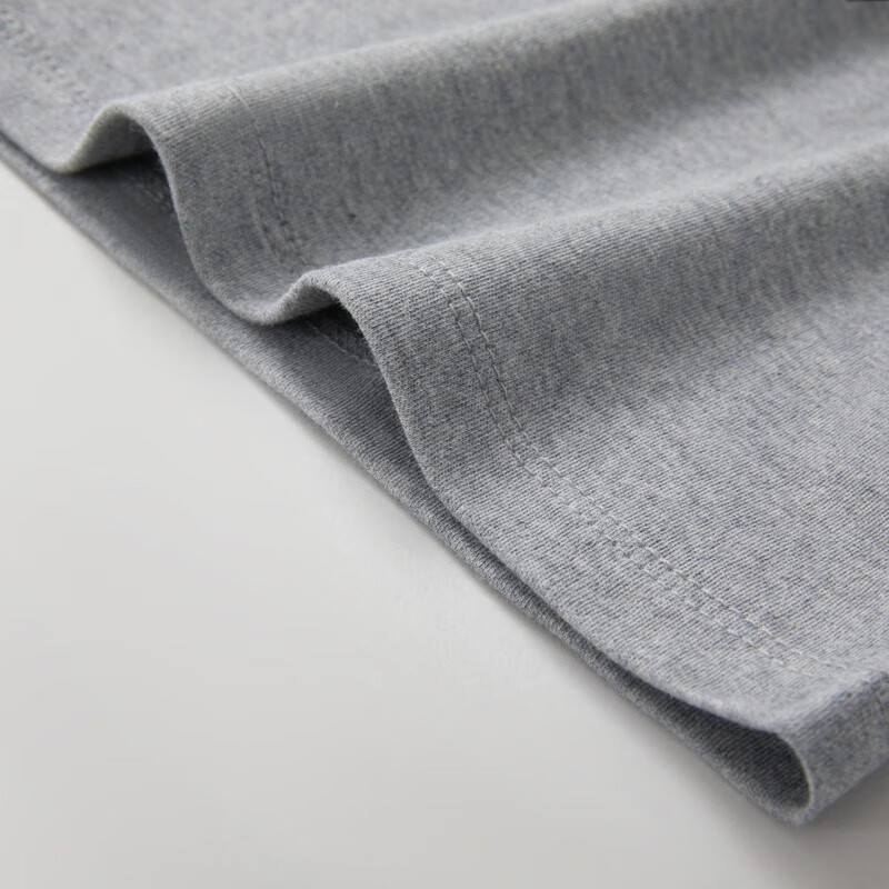 三枪(THREEGUN)秋衣秋裤保暖内衣套装纯棉抗静电舒服棉舒适圆领长袖长裤保暖内衣 浅麻灰-男款 XL