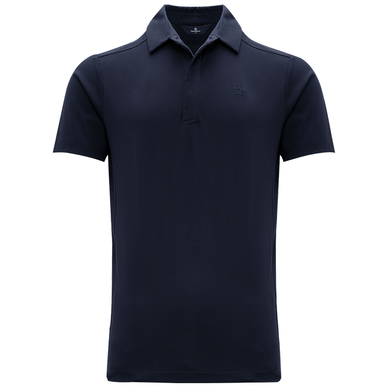 萬星威（Munsingwear）高爾夫男士短袖t恤運動休閑翻領POLO衫男款夏季 M725/藍色 L