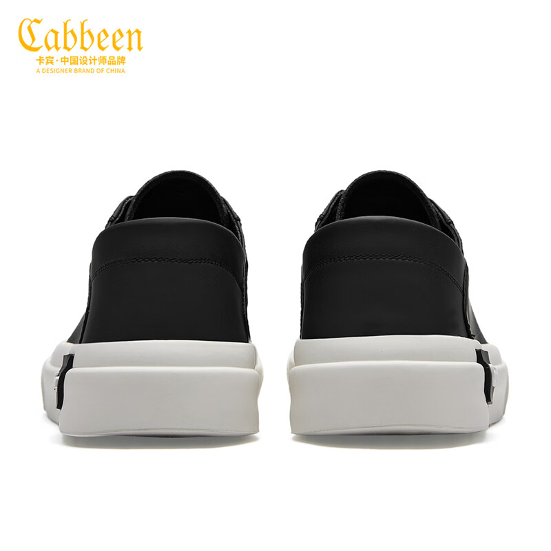 卡宾鞋子男鞋春季新款低帮板鞋男百搭男士休闲鞋软底轻便平底开车鞋 黑色 41