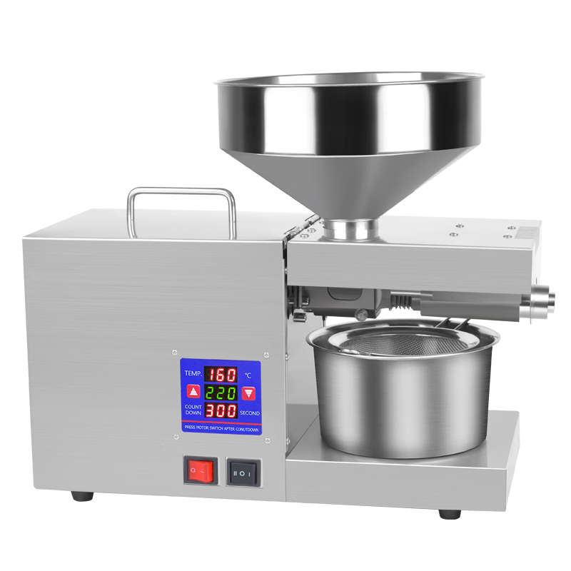 梦绾榨油机家用小型全自动多功能智能家庭不锈钢花生冷热家庭炸油机器