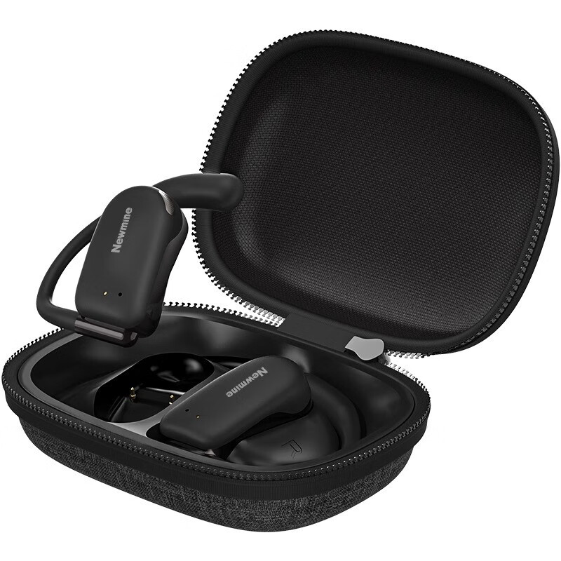 纽曼sy100蓝牙耳机真无线挂耳式运动耳机不入耳跑步骑行超长续航 静夜