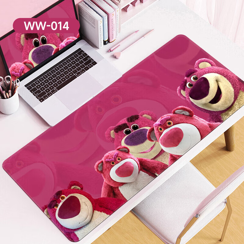 卡通加厚女生办公书桌垫护腕电脑键盘垫子 ww014[加厚锁边] 570x330mm