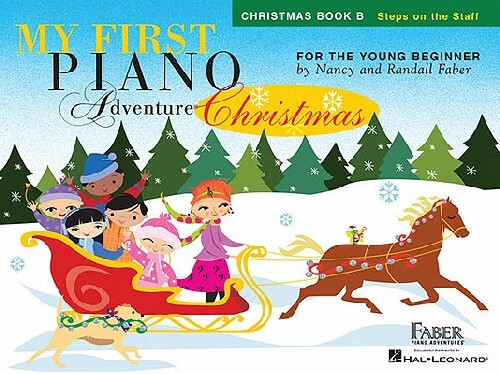 my first piano adventure christmas, book b: steps on the staff