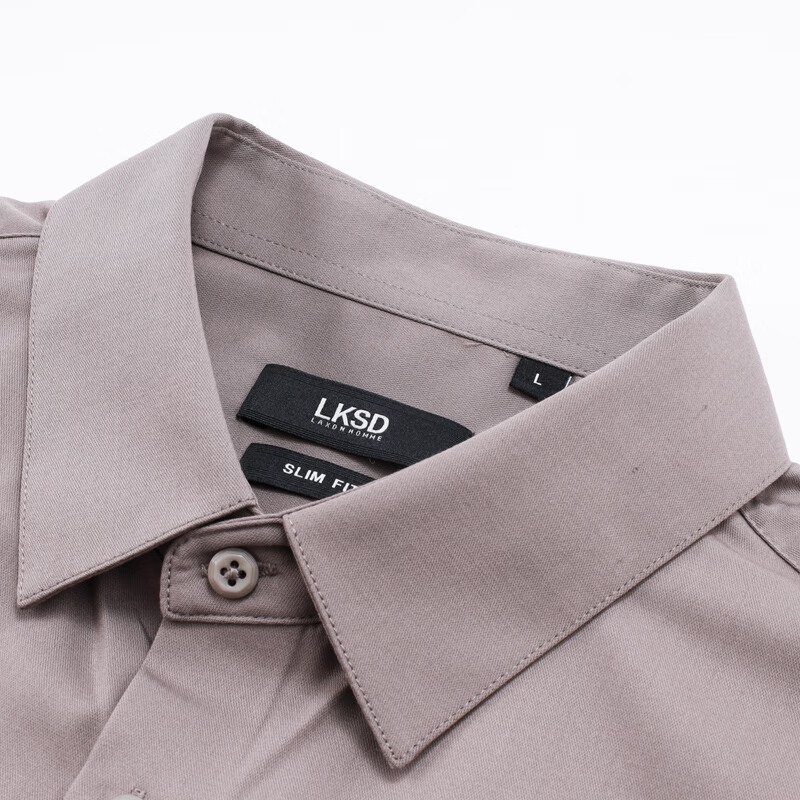 莱克斯顿衬衫男【商场同款】新款春秋长袖休闲正装长袖衬衣男 2XL