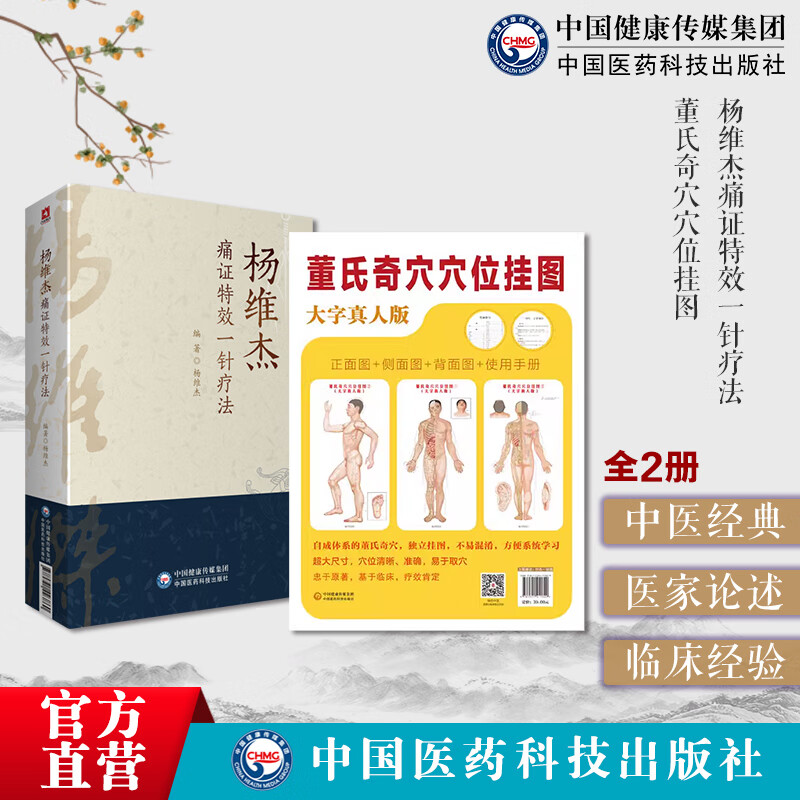 2本套 杨维杰痛证特效一针疗法 董氏奇穴穴位挂图