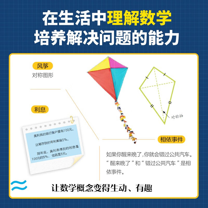 DK趣味数学百科 6-14岁图解数学百科中英双语中小学常见数学概念 早教书智力开发儿童书籍图书青少年数学科普读物详情图